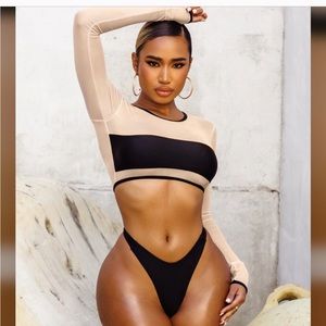 Sexy long sleeve bikini